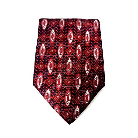 Henry Grethel Mens Dress Tie Suit Italian Fabric Made In USA Silk - Picture 1 of 12